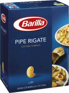 Poza 1 Paste Barilla Pipe Rigate 500g