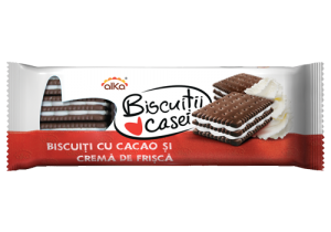 Poza 1 Biscuitii Casei Alka Cacao si Crema Frisca 216g