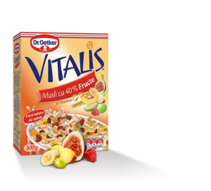 Musli 40% fructe Vitalis (fara adaos de zahar) 300g