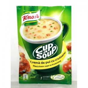 Poza 1 Supa Crema Pui cu Crutoane Instant Knorr 18g