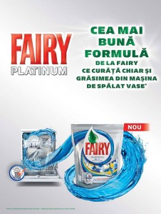 Capsule masina spalat vase Fairy Platinum 50buc