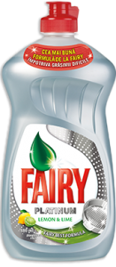 Poza 1 Detergent Lichid Spalat Vase Fairy Platinum Lemon&Lime 480ml