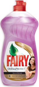 Poza 1 Detergent Lichid Spalat Vase Fairy Matase si Orhidee 500ml Derma Protect