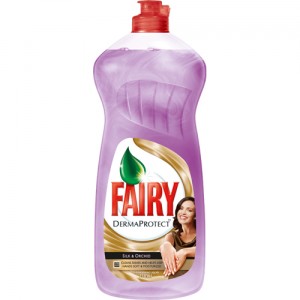 Poza 1 Detergent Lichid Spalat Vase Fairy Matase si Orhidee 750ml Derma Protect
