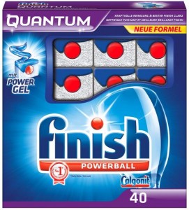 Poza 1 Detergent Tablete Masina Spalat Vase Finish Quantum 40 buc