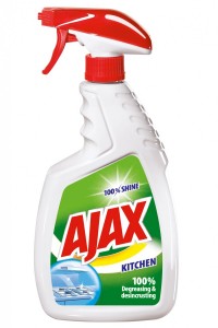 Spray Crema Curatare Bucatarie Ajax 100% Shine 500ml