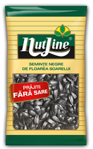 Seminte Negre de Floarea-Soarelui Prajite Fara Sare Nutline 50g