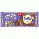 Foto Milka Ciocolata Lapte si Ciocolata Alba Bubbly 100g